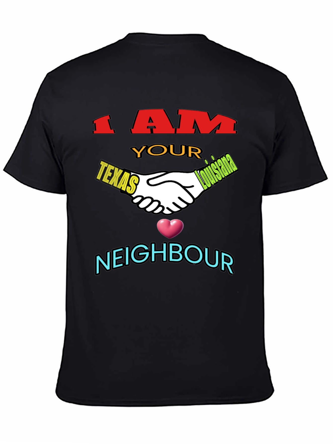 Texas Louisiana Neighbour T-Shirt