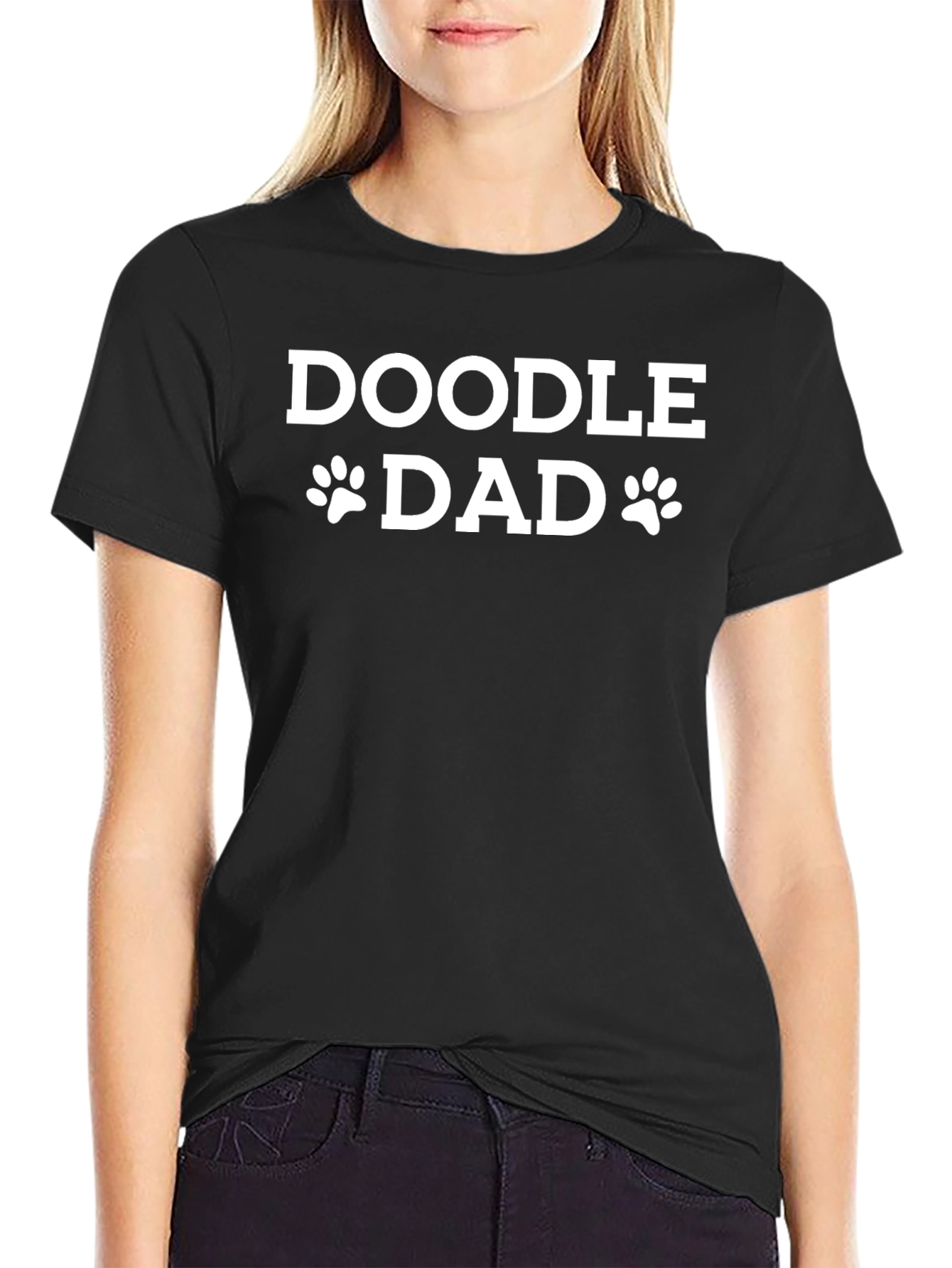 Doodle Dad T-Shirt - Black Cotton Tee