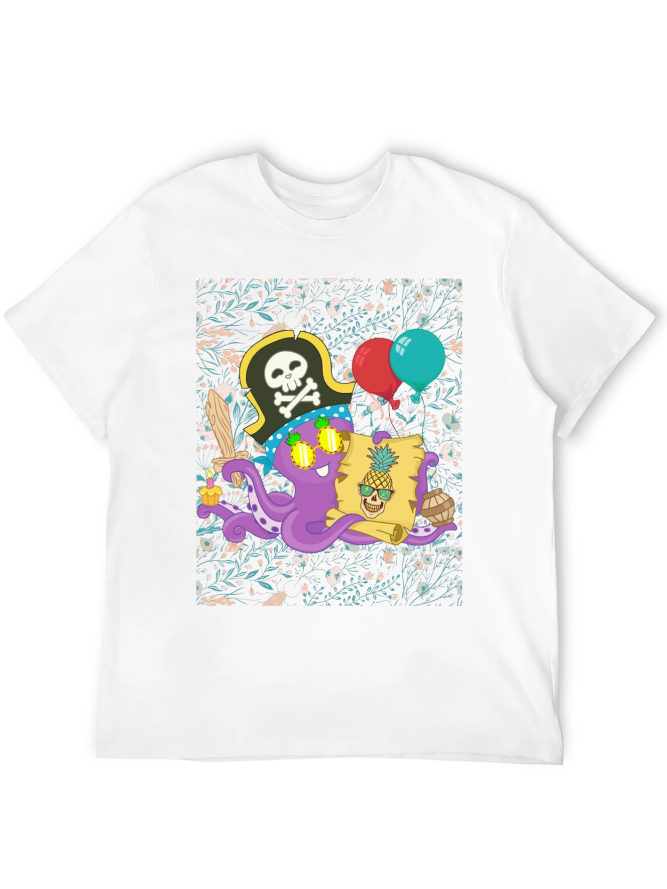 Pirate Octopus Graphic Tee
