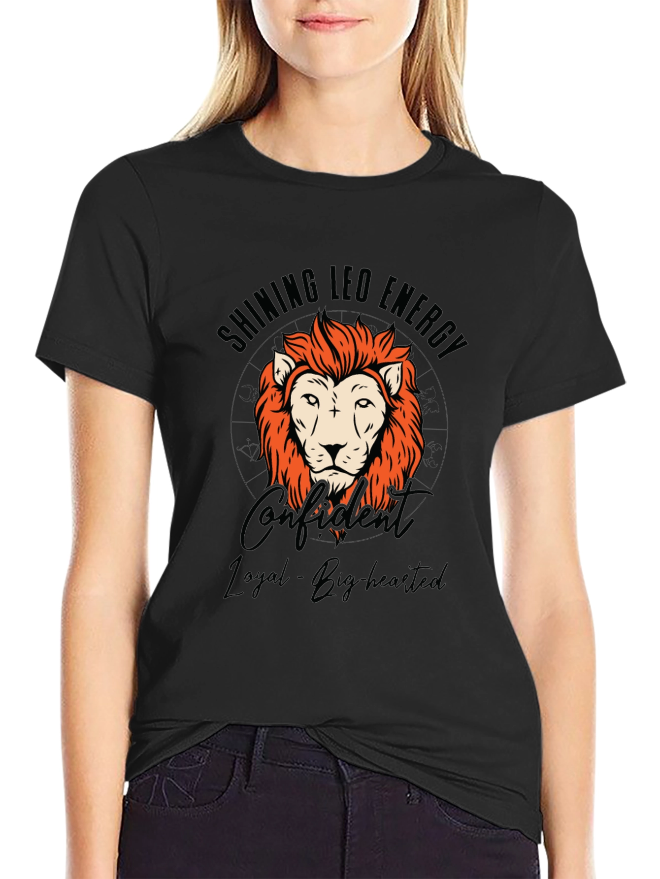 Shining Leo Energy T-Shirt - Confident Lion Tee