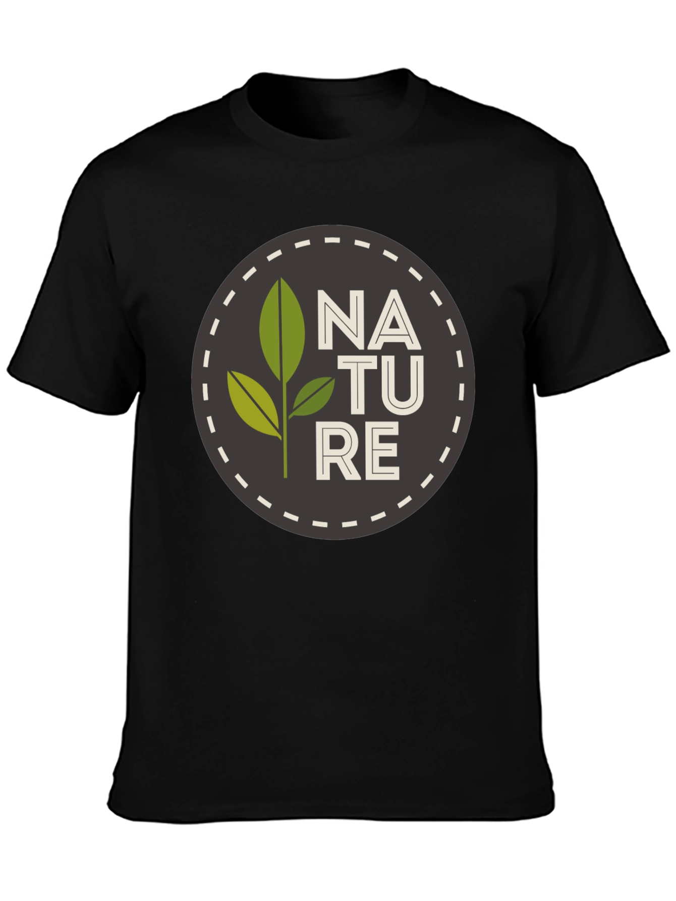 Nature Graphic Black T-Shirt