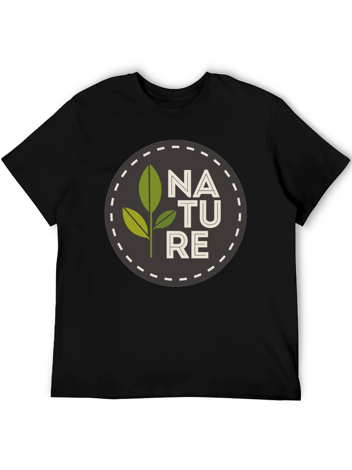 Nature Graphic Black T-Shirt