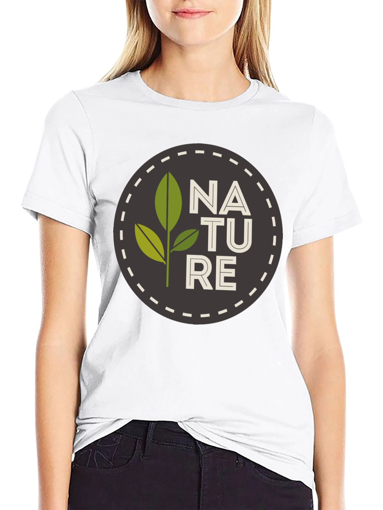 Nature Graphic Black T-Shirt