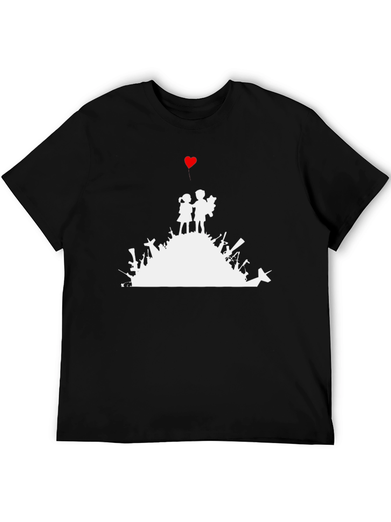 Peace Over War T-Shirt Black Graphic Tee