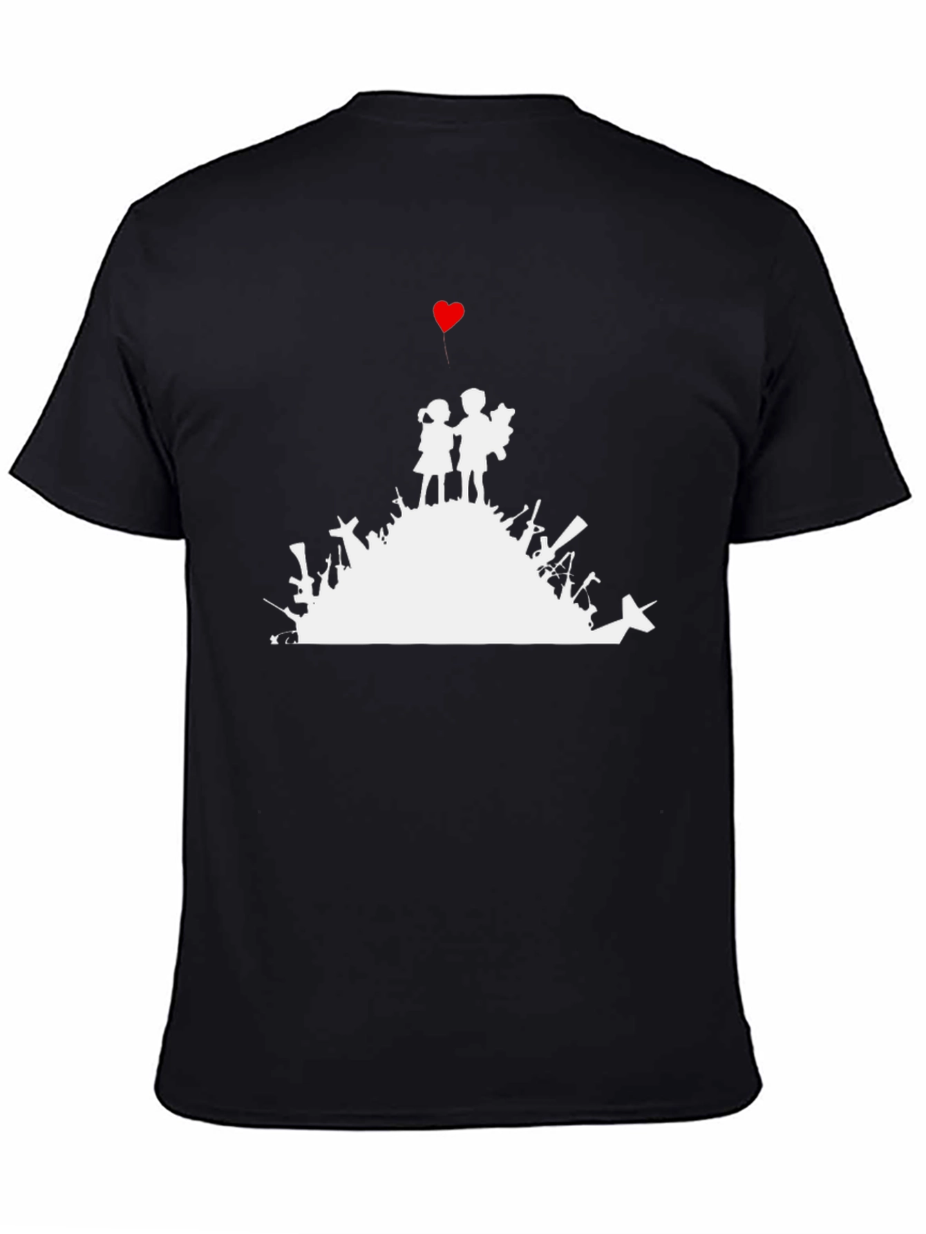 Peace Over War T-Shirt Black Graphic Tee