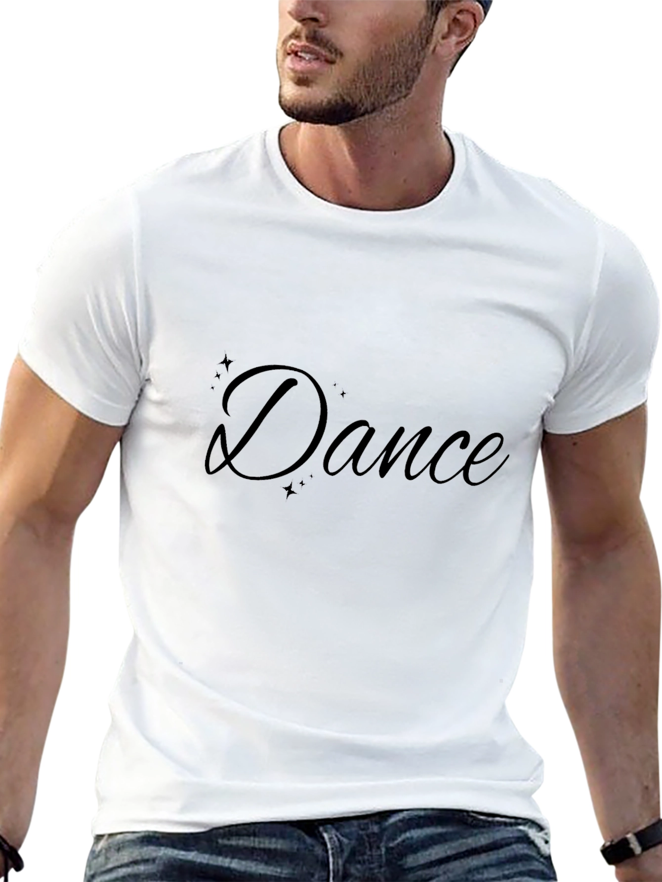 Dance Graphic Black T-Shirt Casual Style