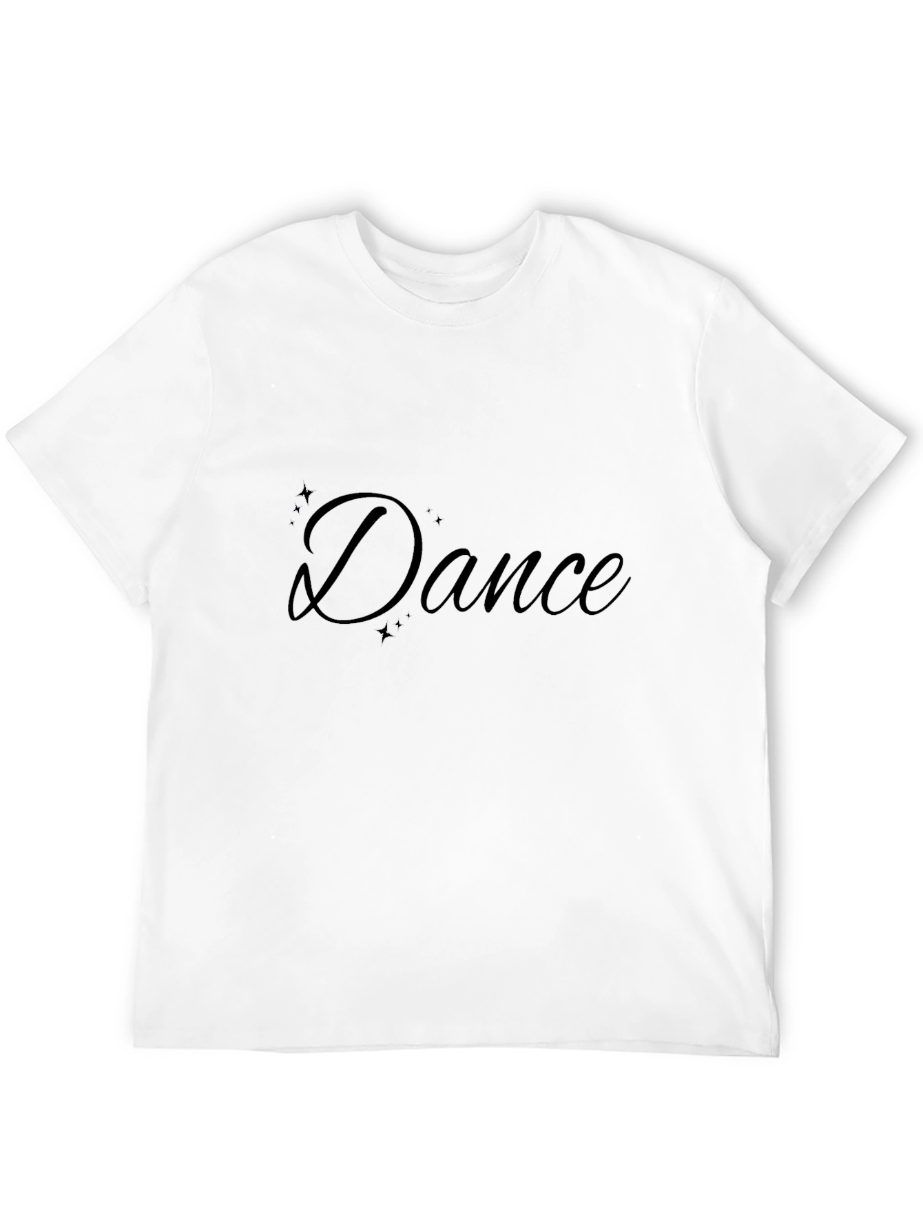 Dance Graphic Black T-Shirt Casual Style