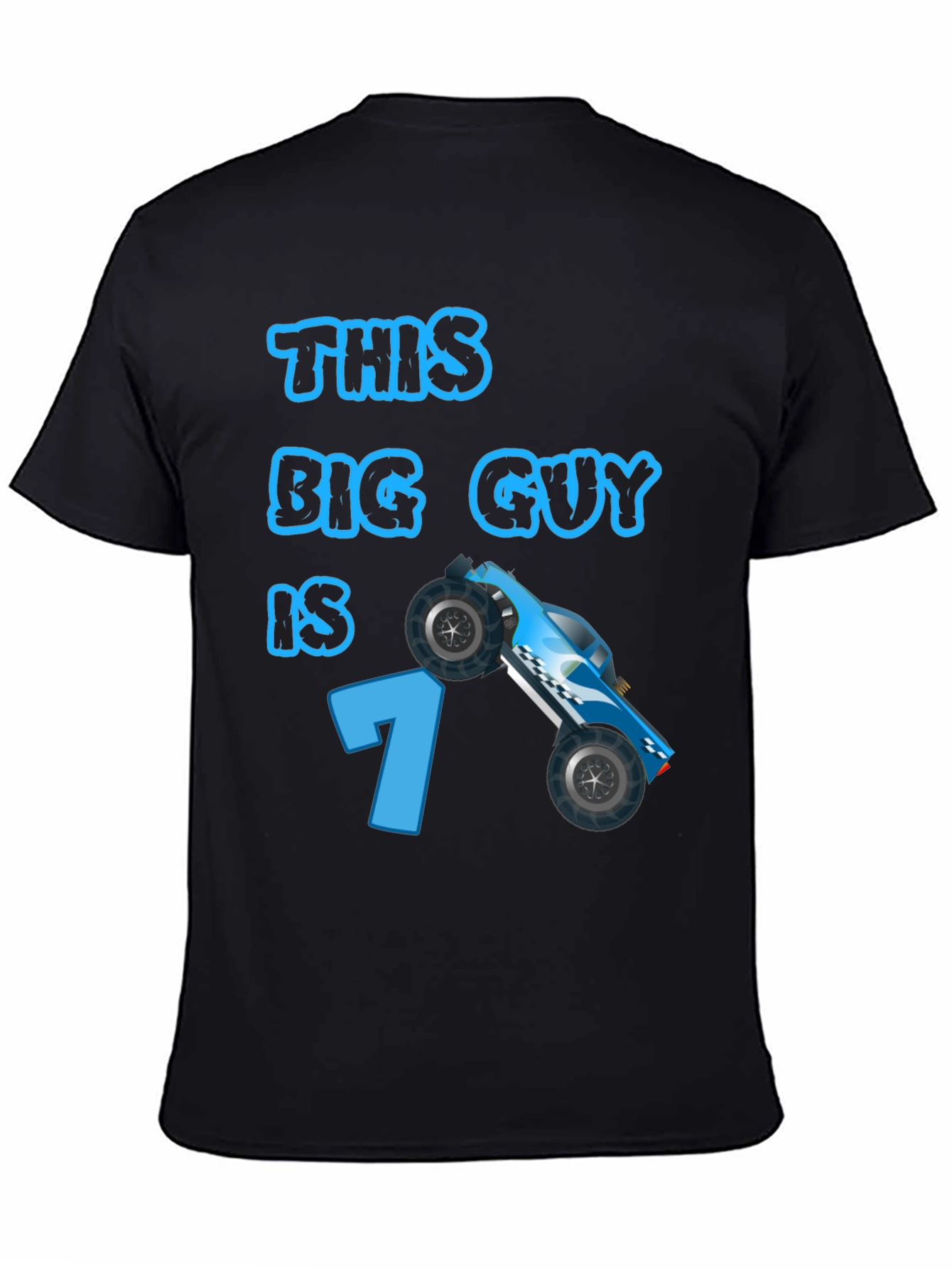 This Big Guy is 7 Race Car Birthday T-Shirt