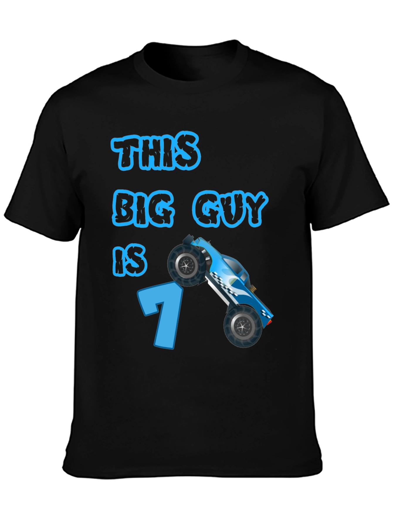 This Big Guy is 7 Race Car Birthday T-Shirt