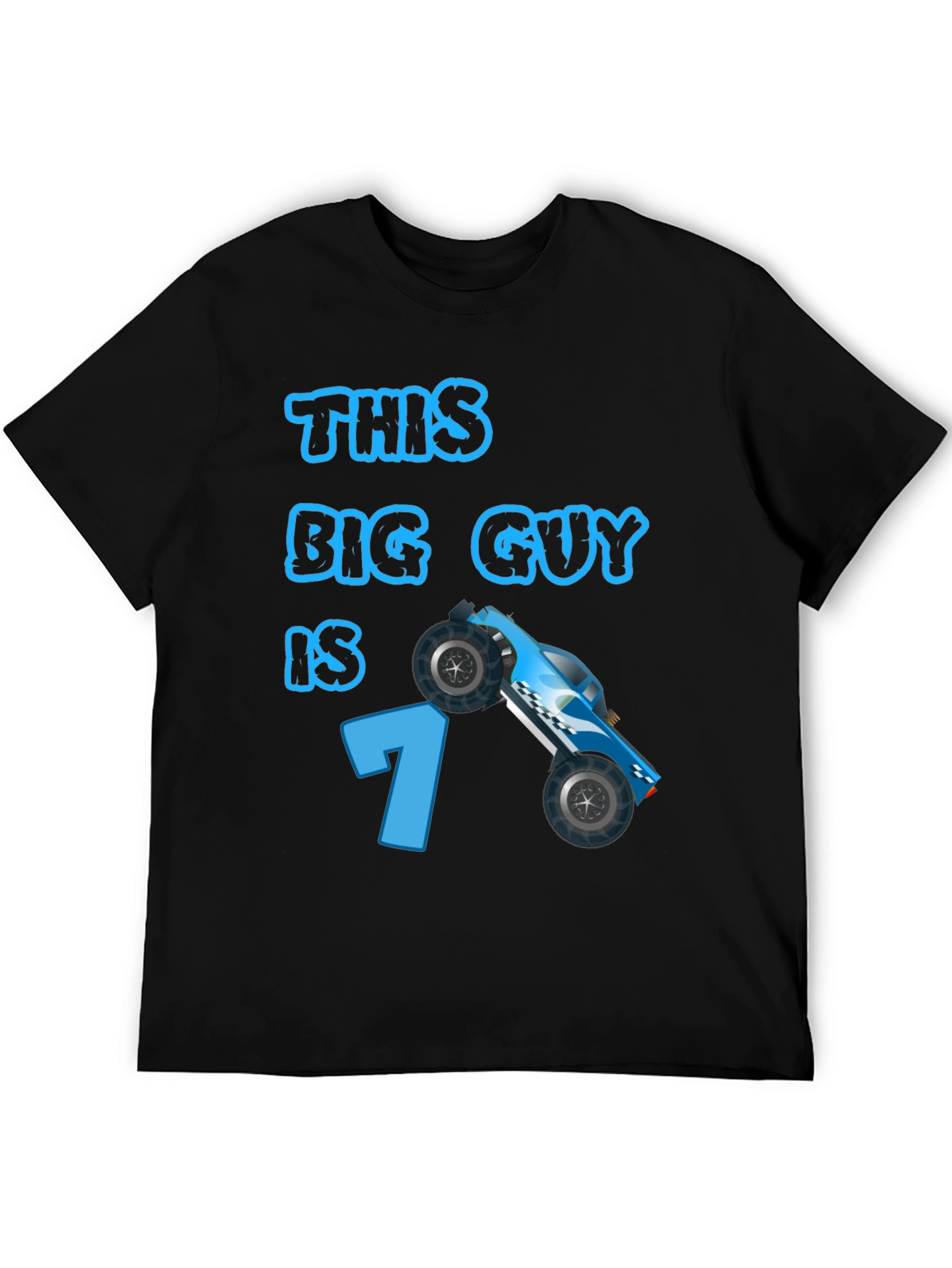 This Big Guy is 7 Race Car Birthday T-Shirt