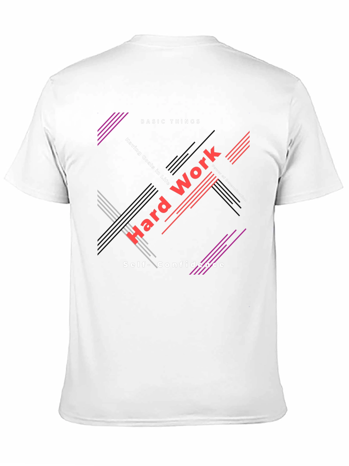 Motivational Graphic Tee - Hard Work & Determination
