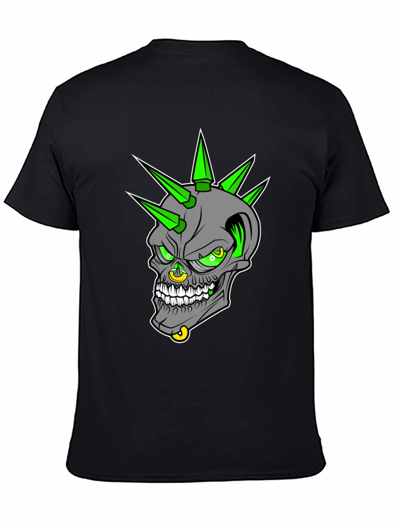 Edgy Skull Graphic T-Shirt - Punk Rock Style