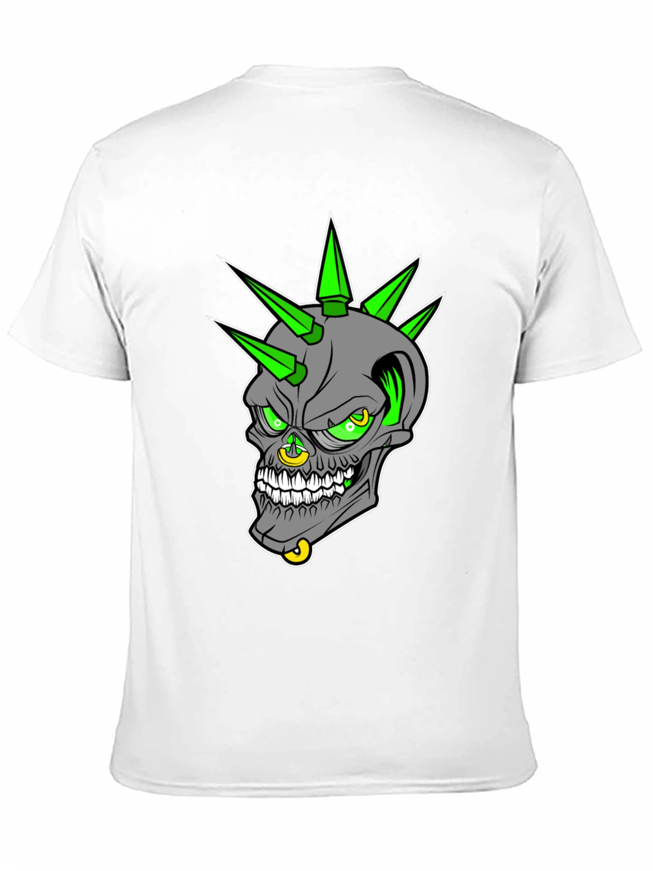 Edgy Skull Graphic T-Shirt - Punk Rock Style