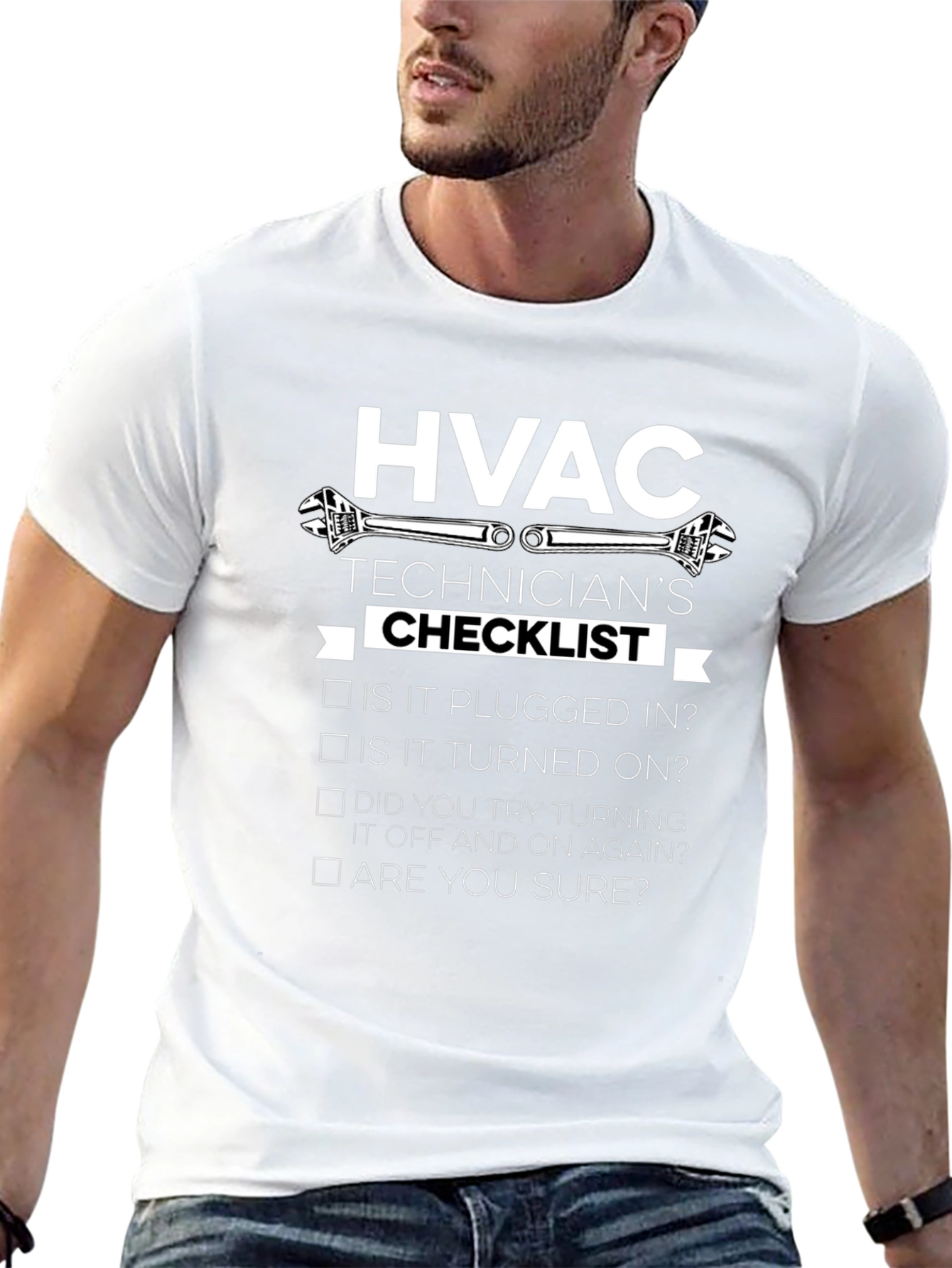 HVAC Technicians Checklist Graphic T-Shirt