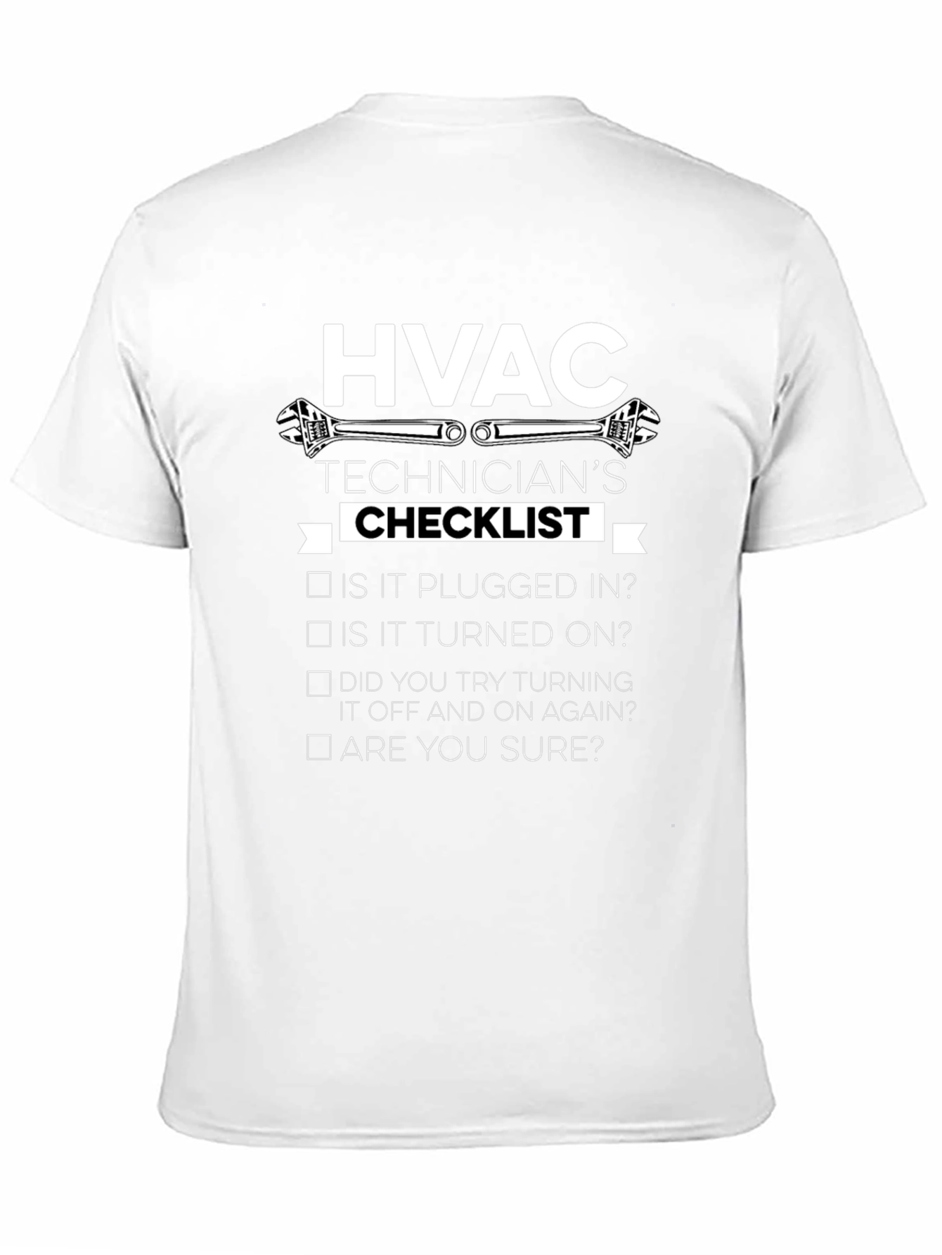 HVAC Technicians Checklist Graphic T-Shirt