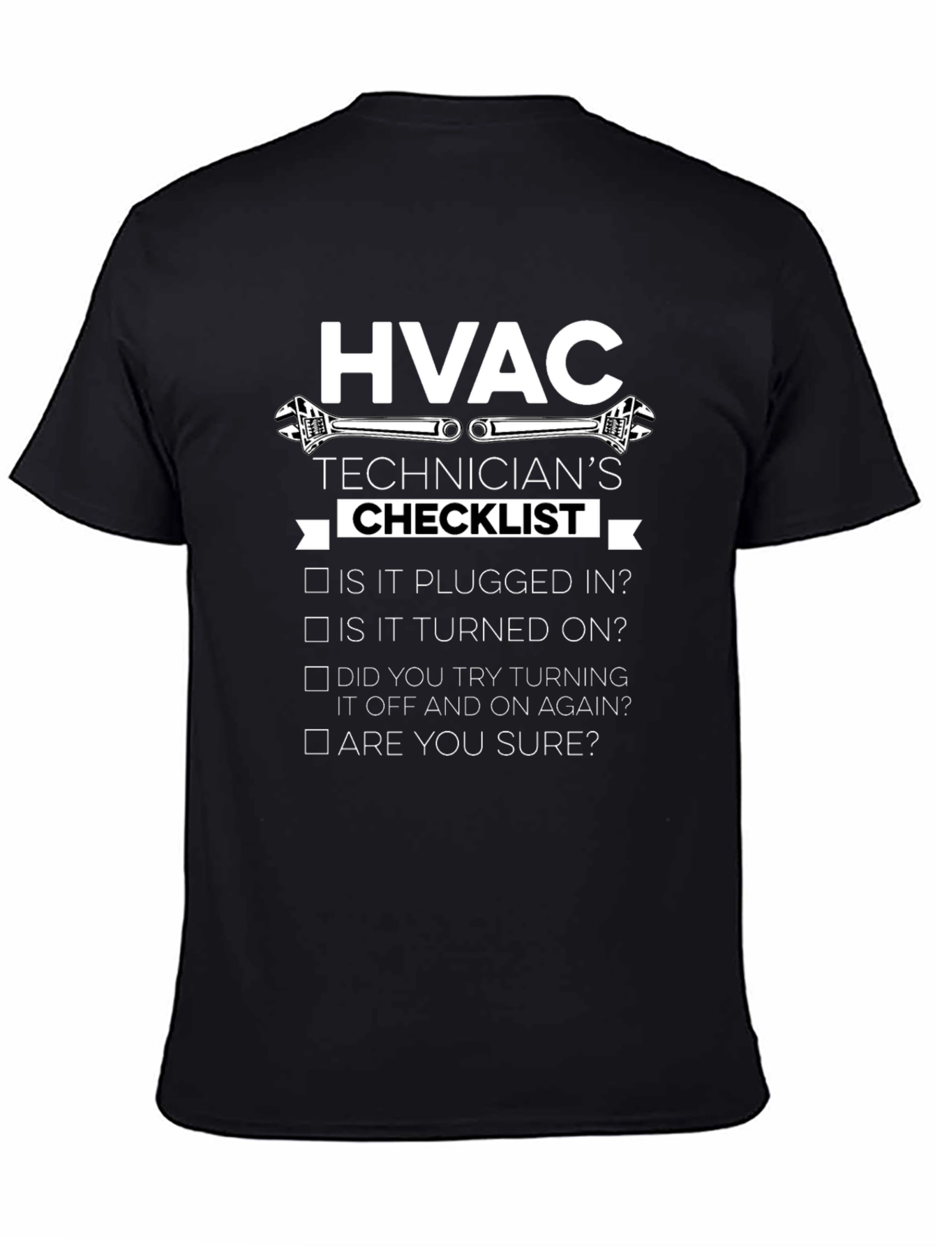 HVAC Technicians Checklist Graphic T-Shirt