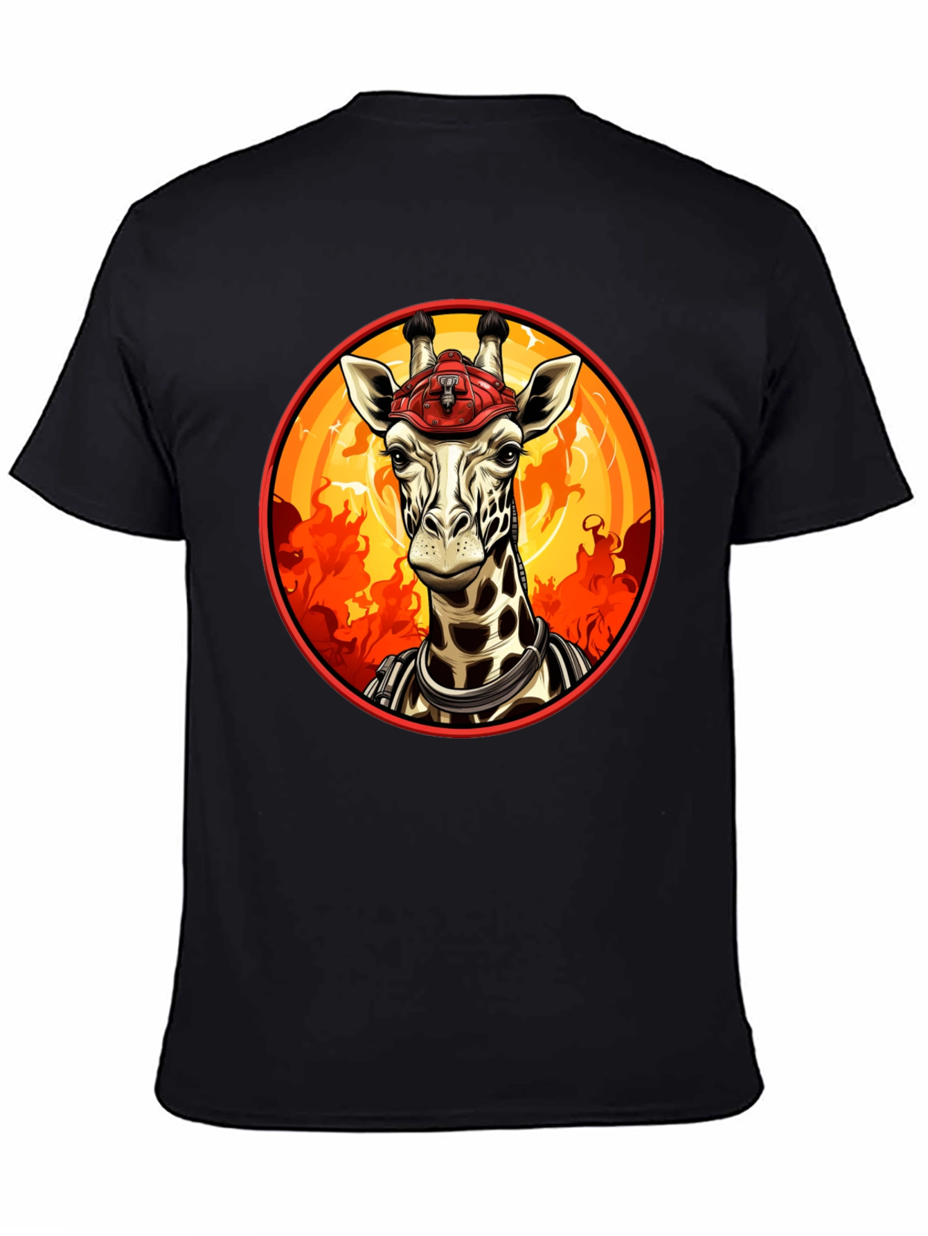 Giraffe Firefighter T-Shirt