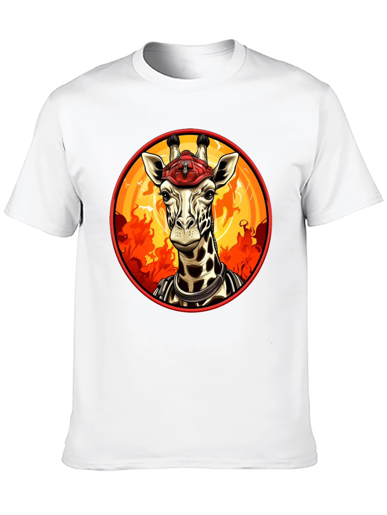 Giraffe Firefighter T-Shirt