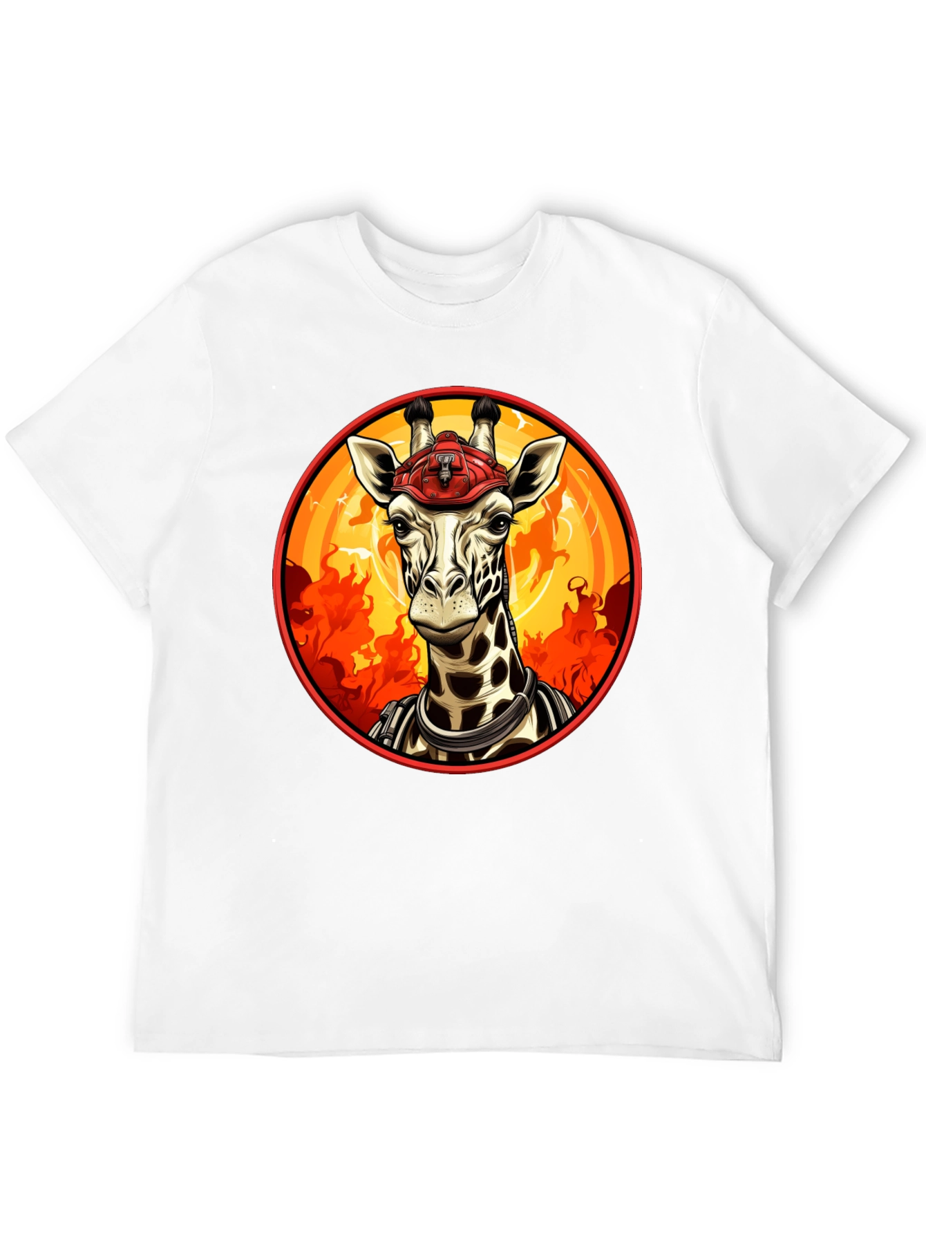 Giraffe Firefighter T-Shirt