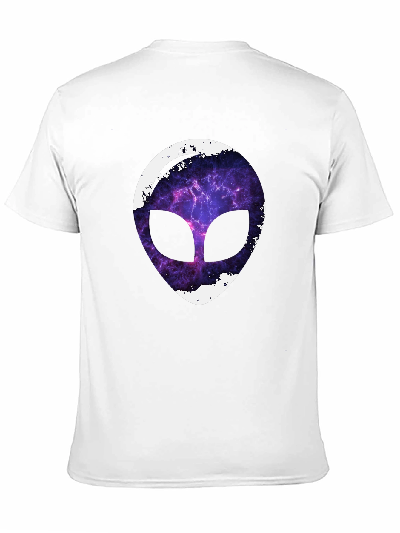 Galaxy Alien Graphic Tee - Black Cotton T-Shirt