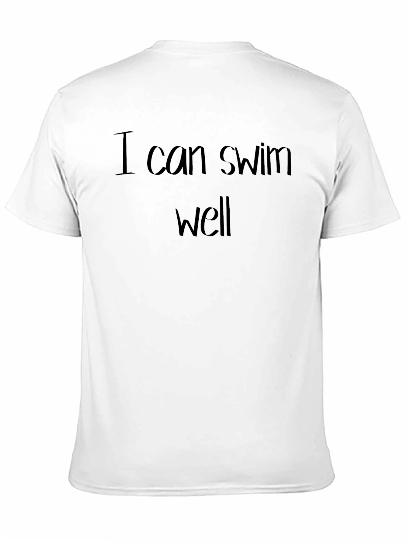 I Can Swim Well Graphic Tee - Black T-Shirt