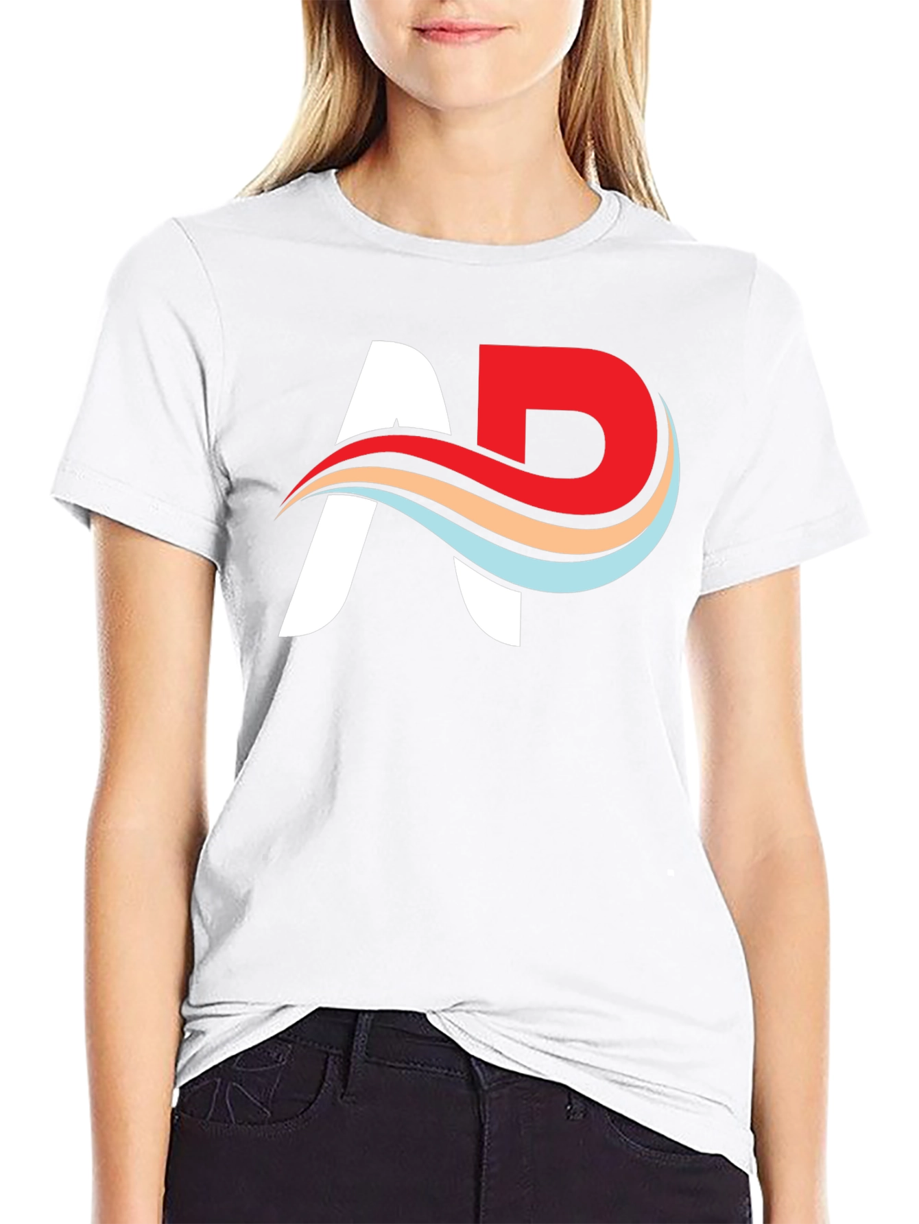 Stylish Black T-Shirt with Unique Graphic Design