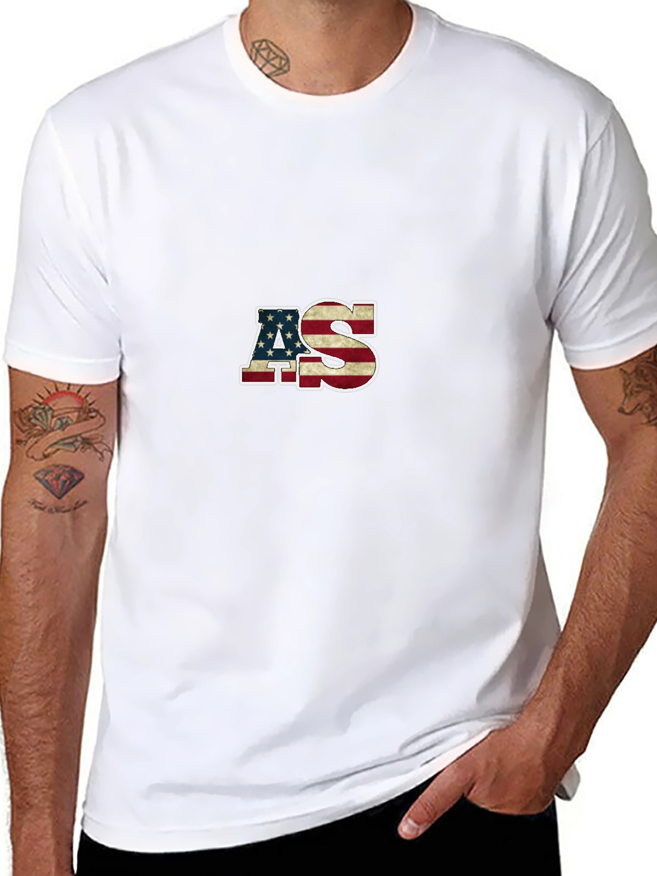 American Flag AS Tee - Patriotic Pride