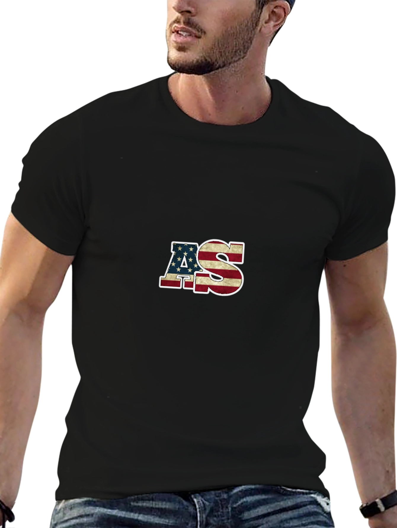 American Flag AS Tee - Patriotic Pride