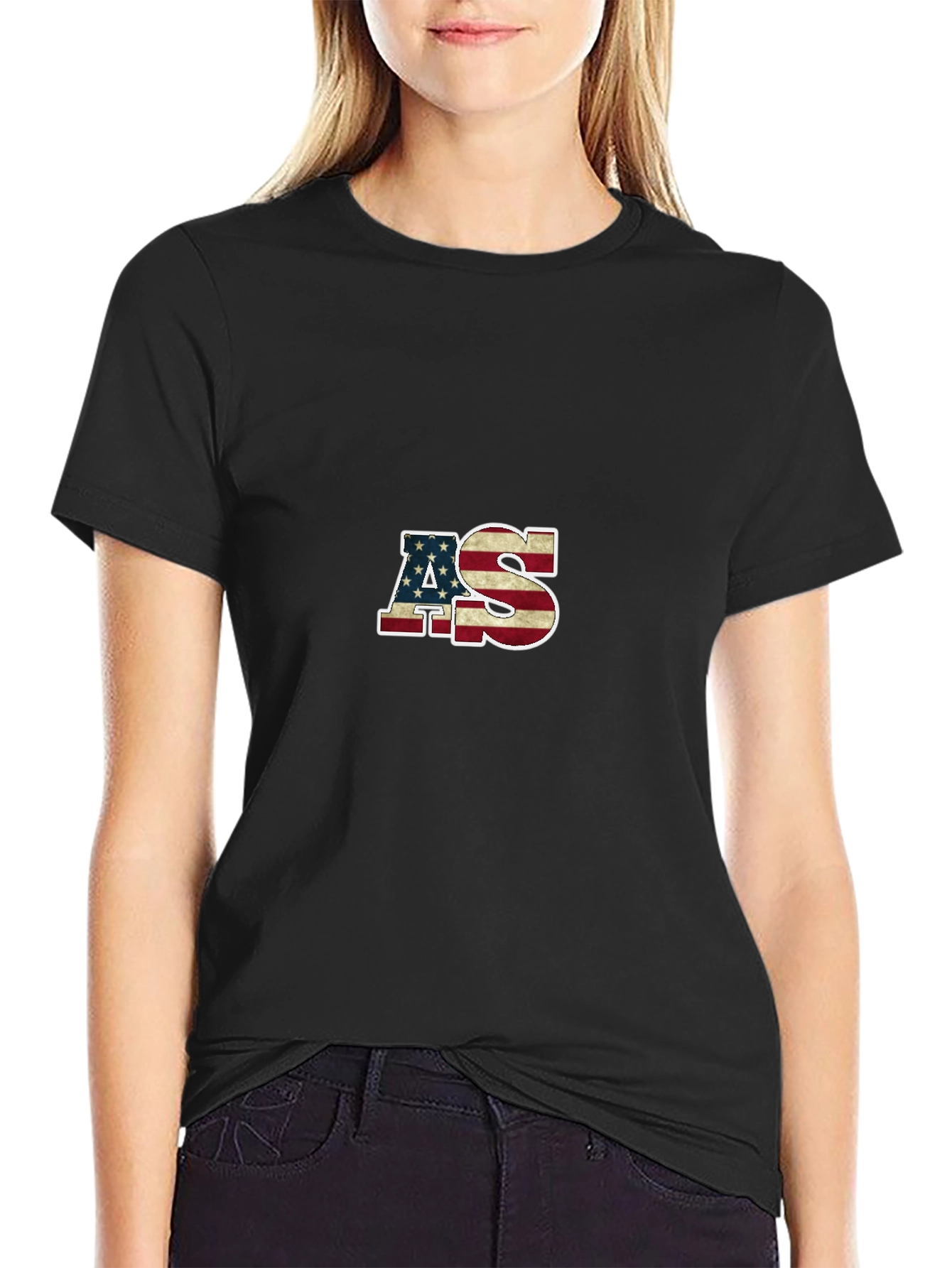 American Flag AS Tee - Patriotic Pride