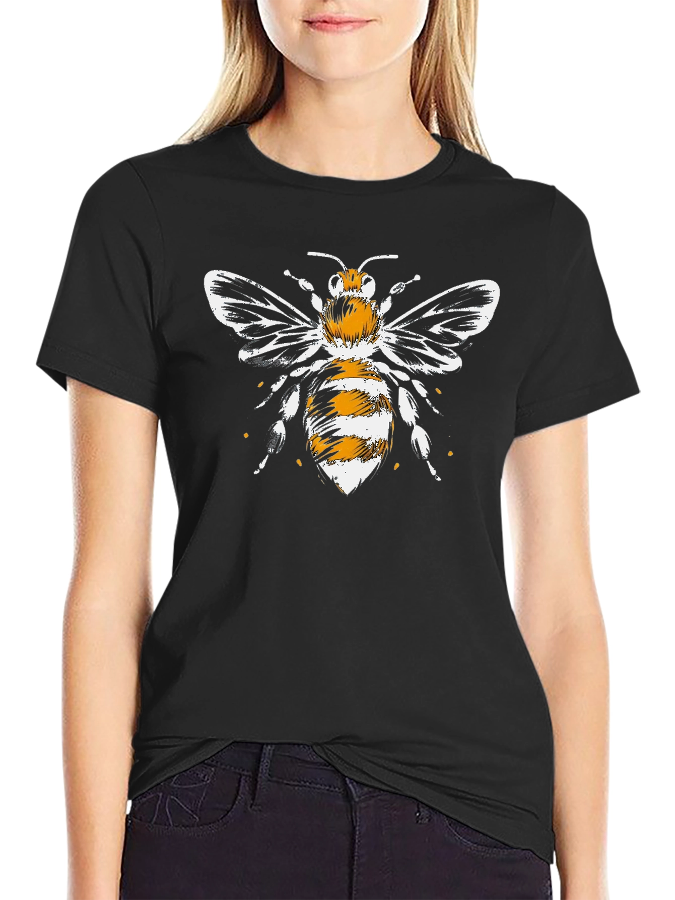 Bee Graphic Black T-Shirt