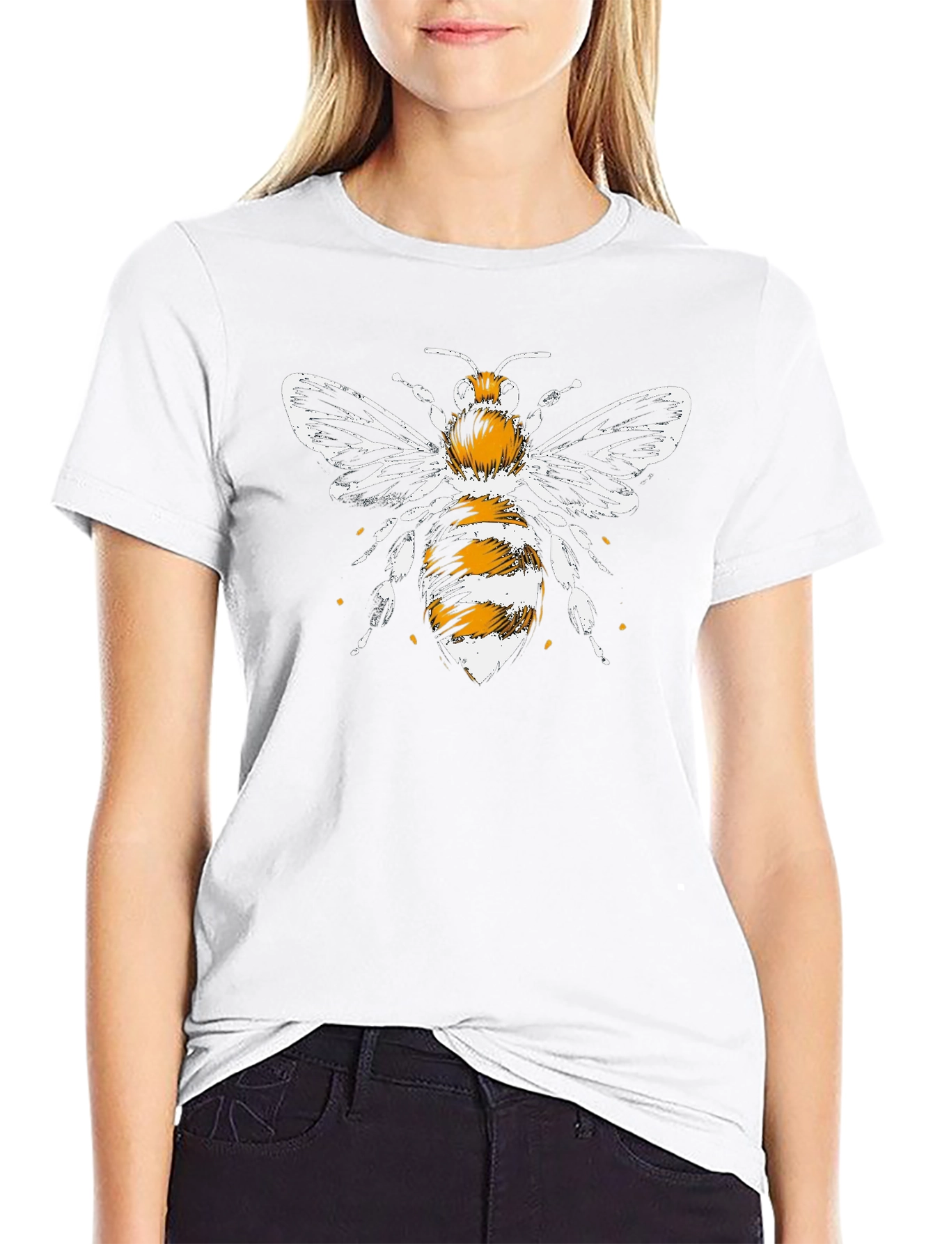 Bee Graphic Black T-Shirt