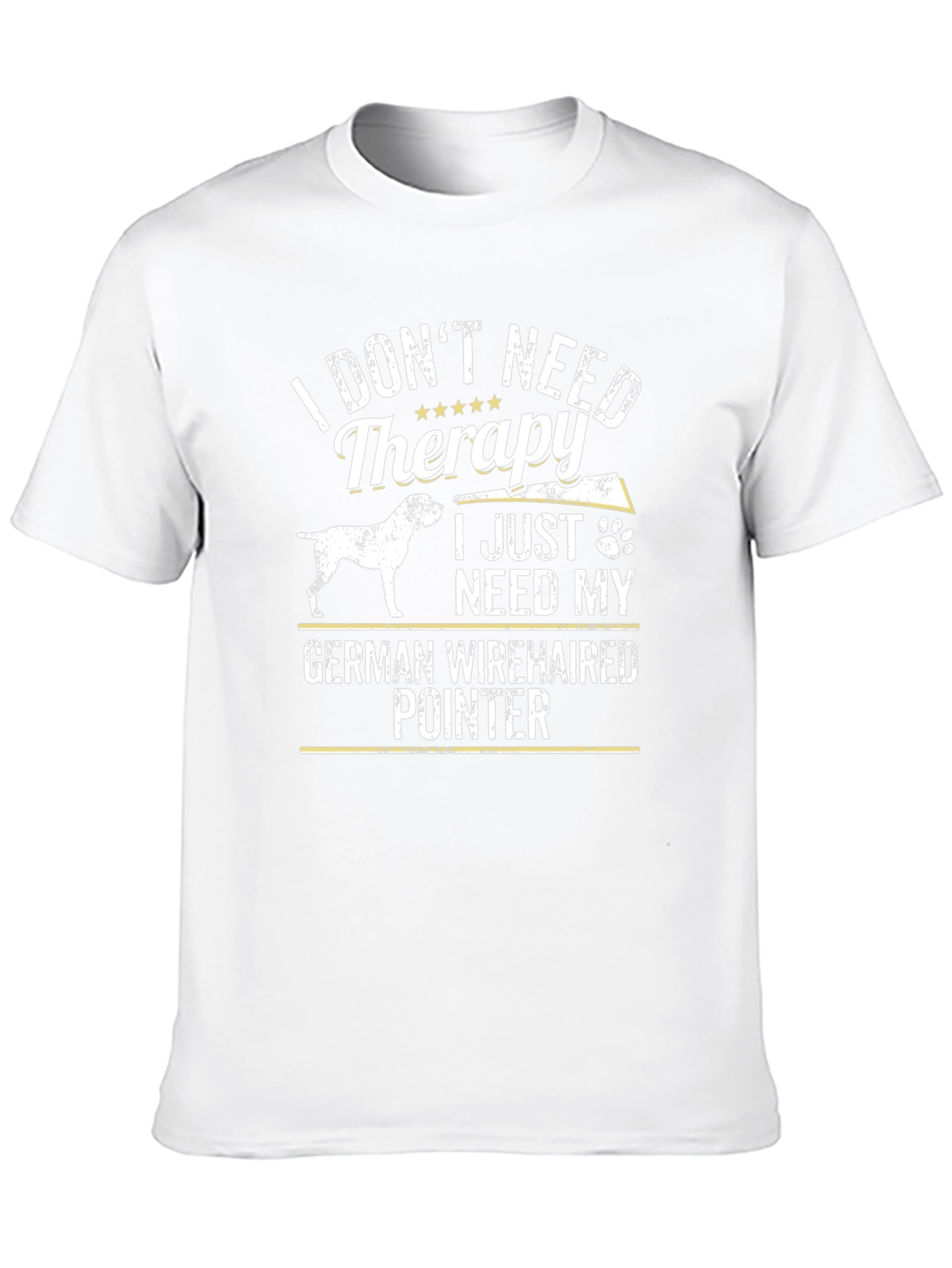 German Wirehaired Pointer Dog T-Shirt - Therapy