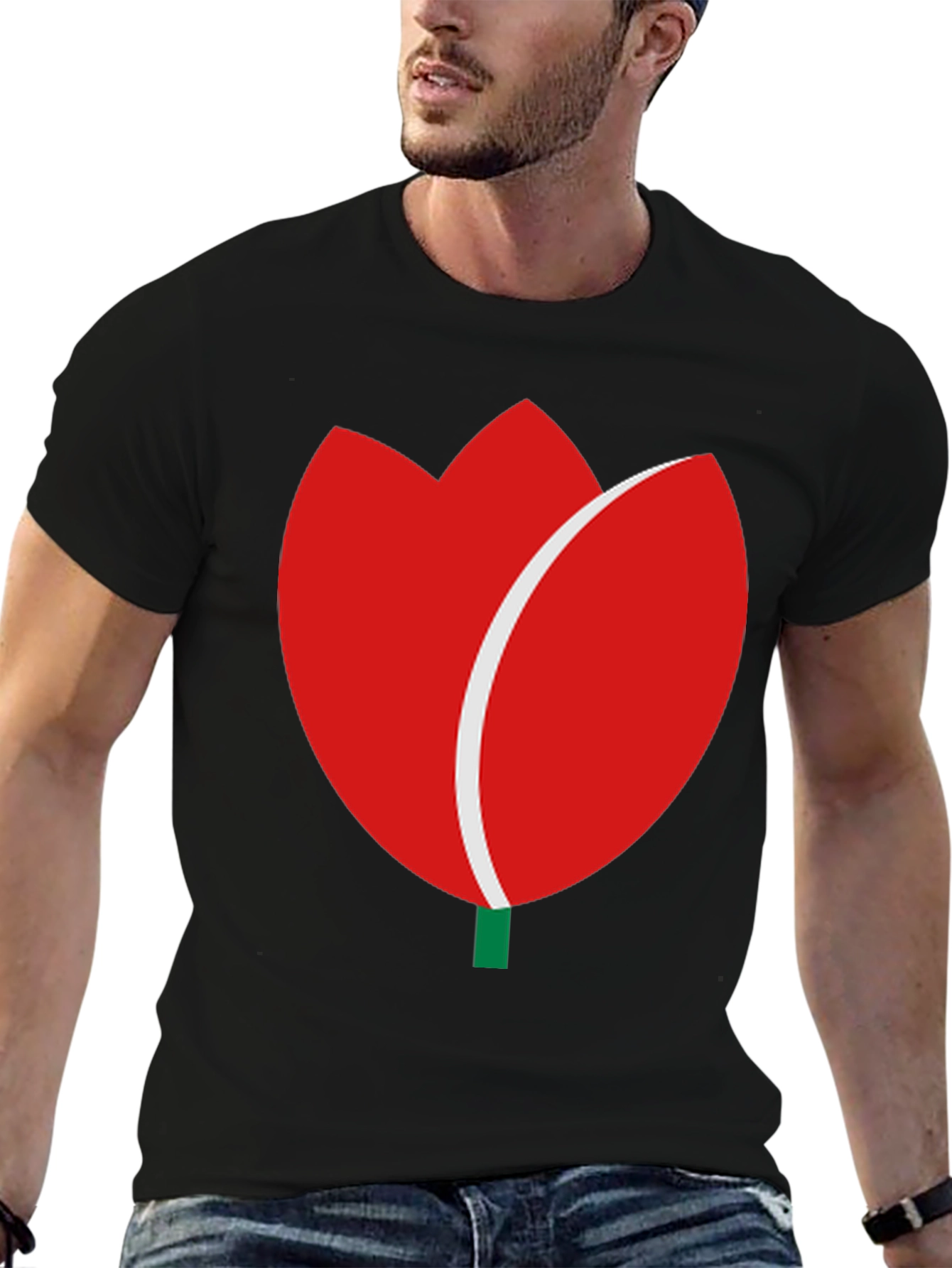 Tulip Graphic Tee - Modern Casual Wear