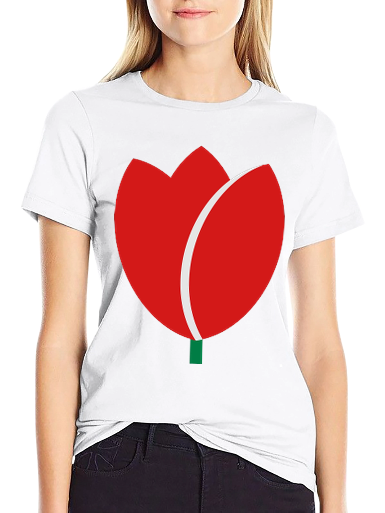 Tulip Graphic Tee - Modern Casual Wear