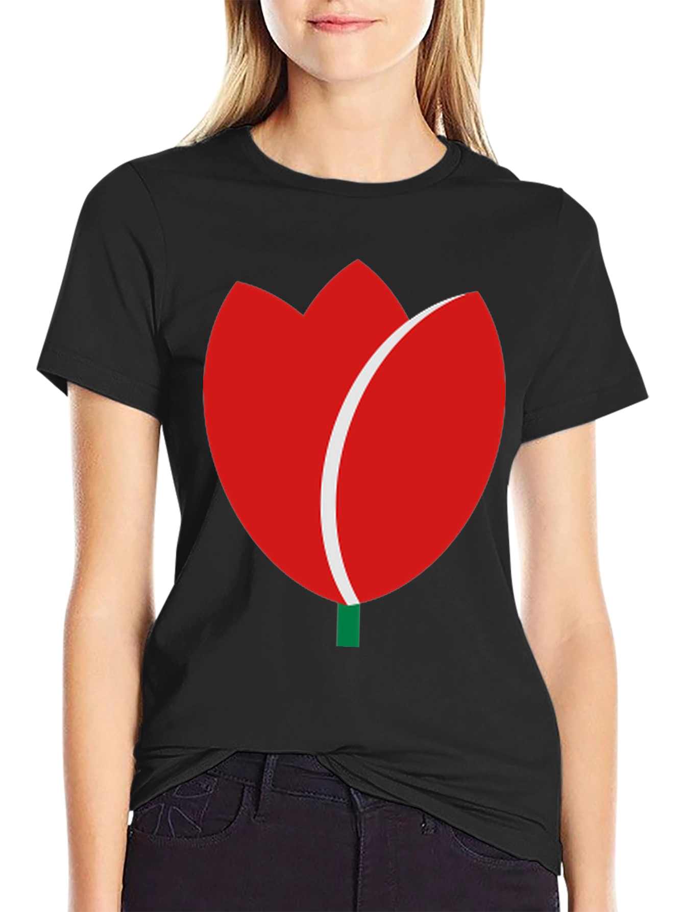 Tulip Graphic Tee - Modern Casual Wear