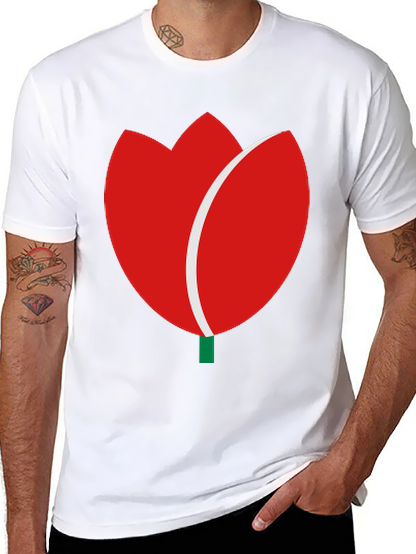 Tulip Graphic Tee - Modern Casual Wear