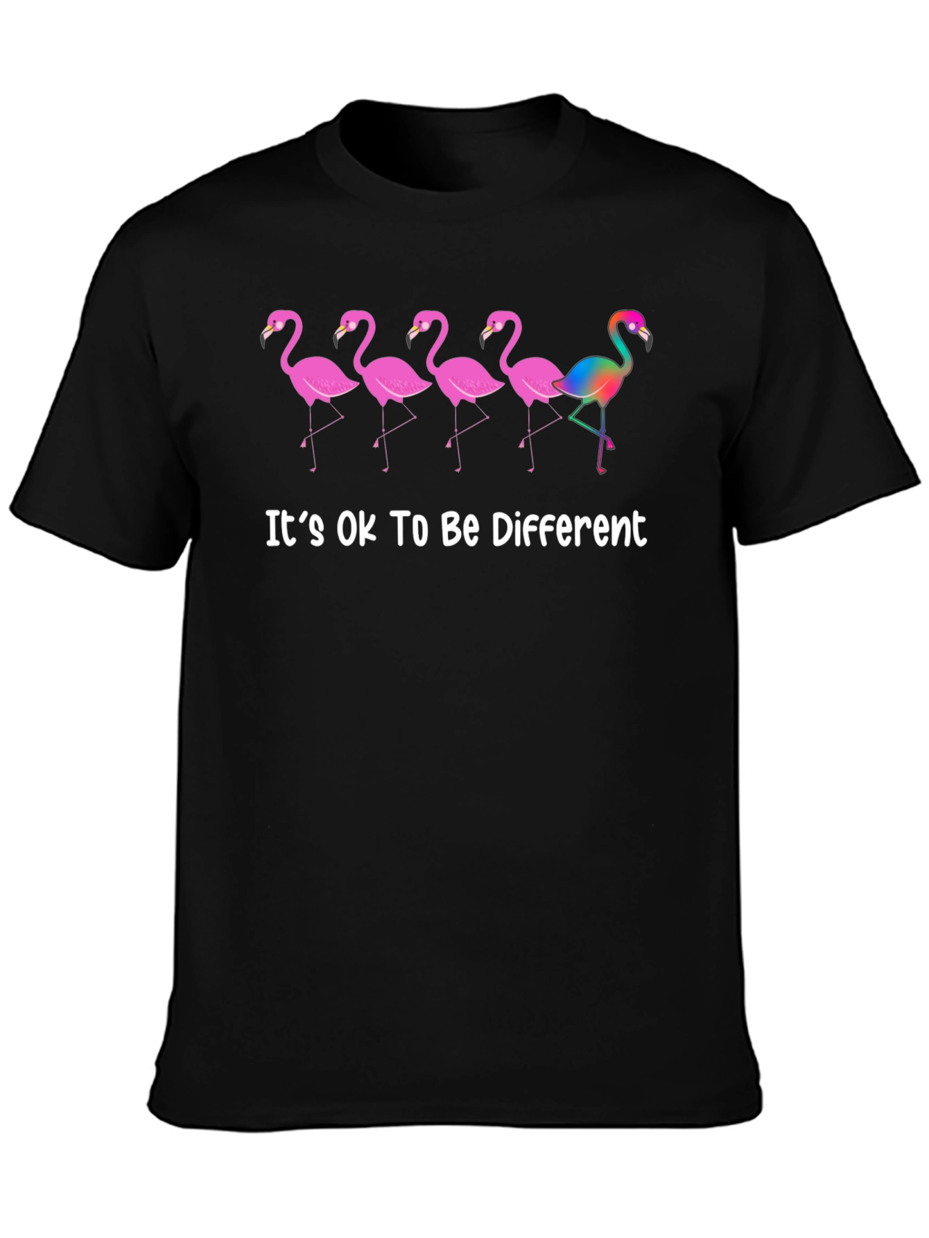 Its OK To Be Different Flamingo T-Shirt