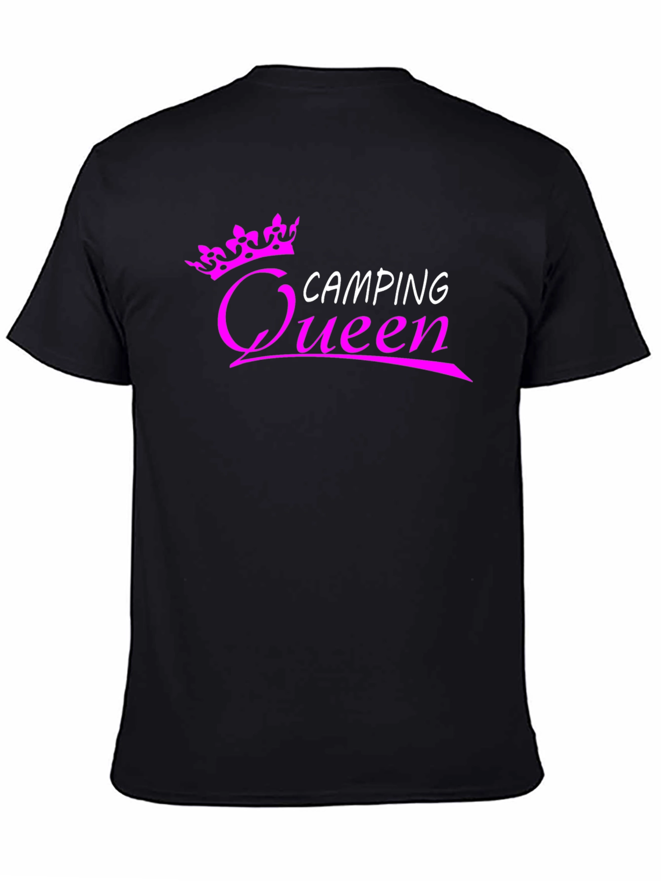 Camping Queen Graphic Tee - Black