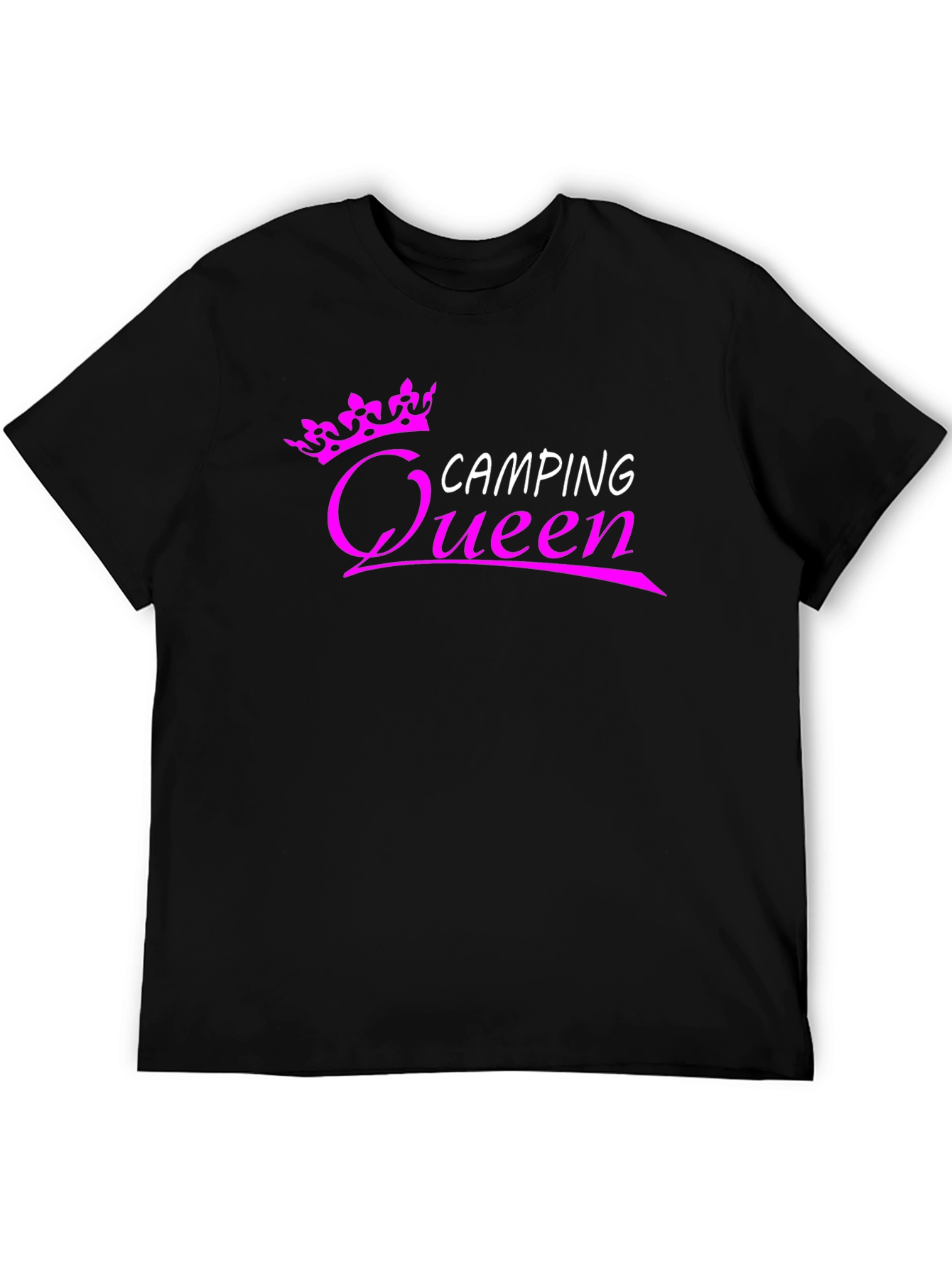 Camping Queen Graphic Tee - Black