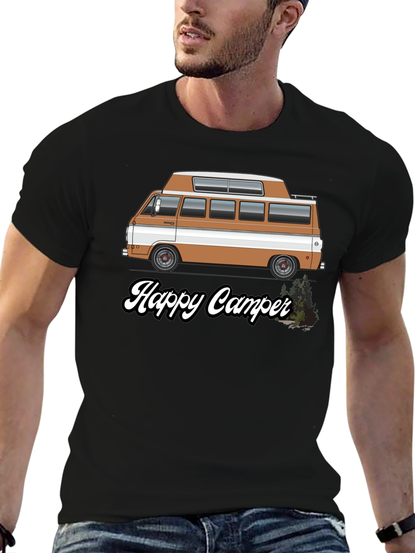 Happy Camper Van Graphic Tee