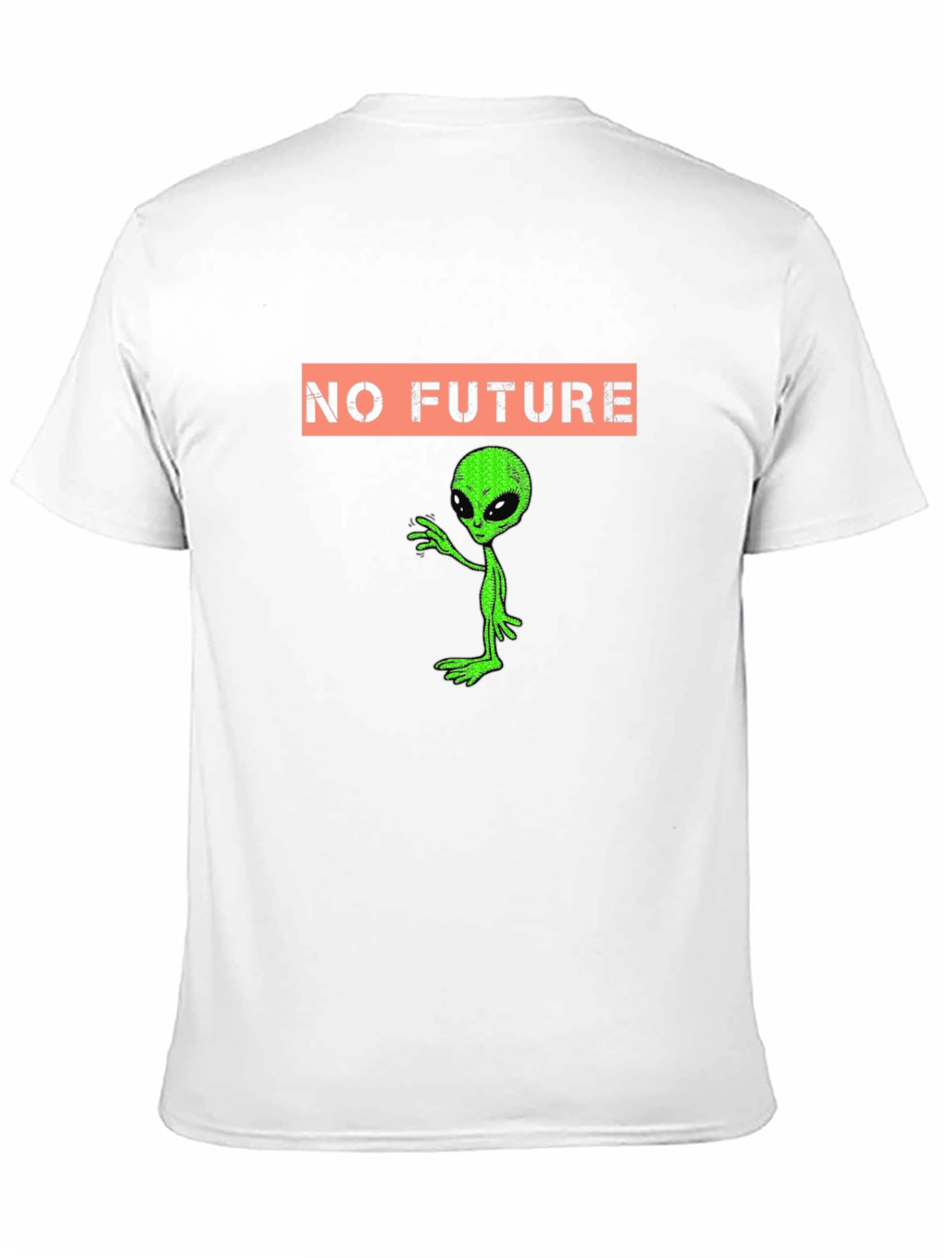 No Future Alien Graphic Tee - Black