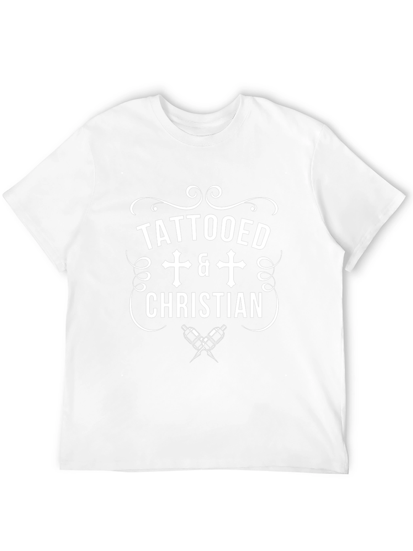 Tattooed Christian Graphic Tee - Black Cotton T-Shirt