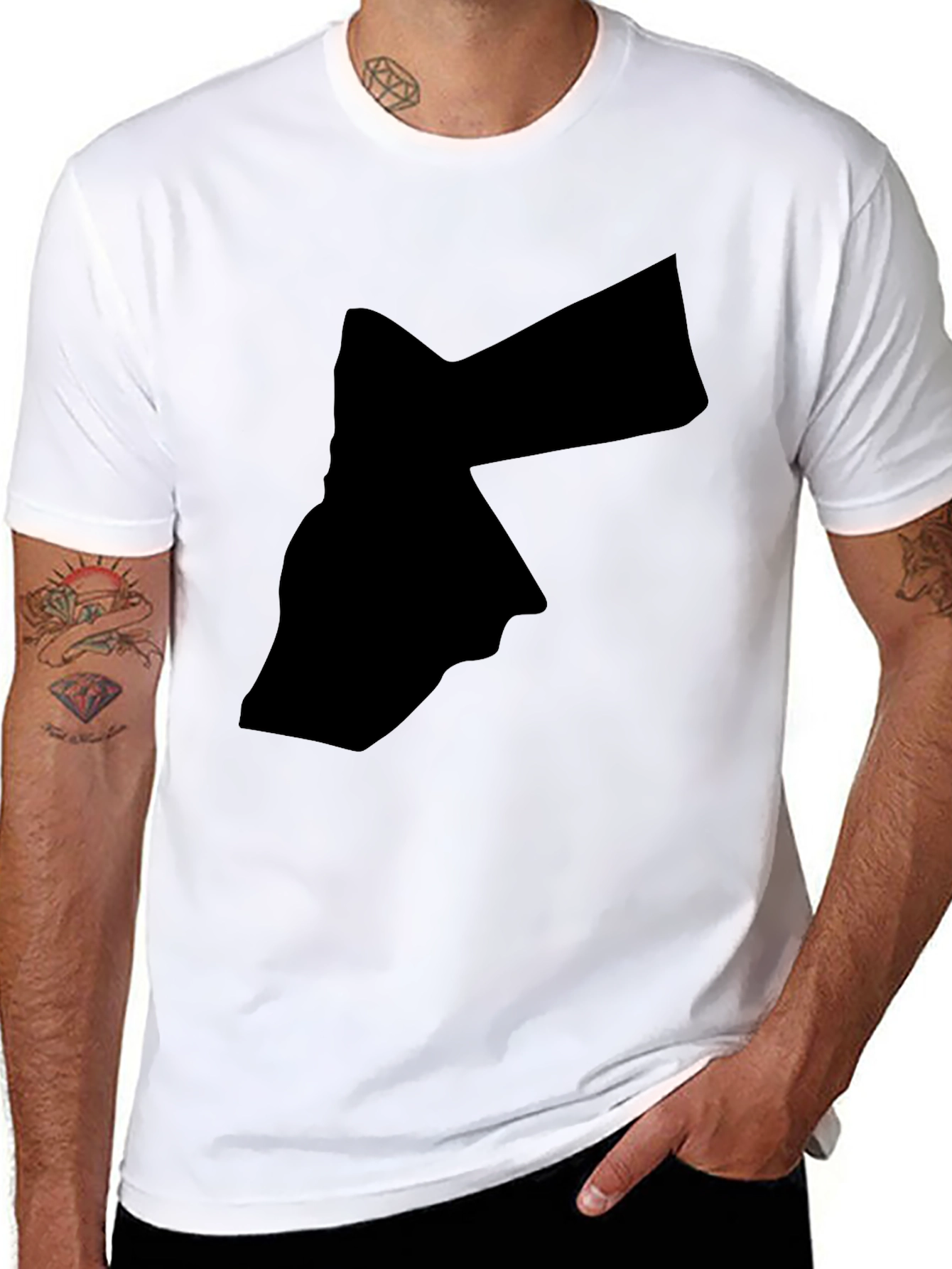 Jordan Map Silhouette Black T-Shirt