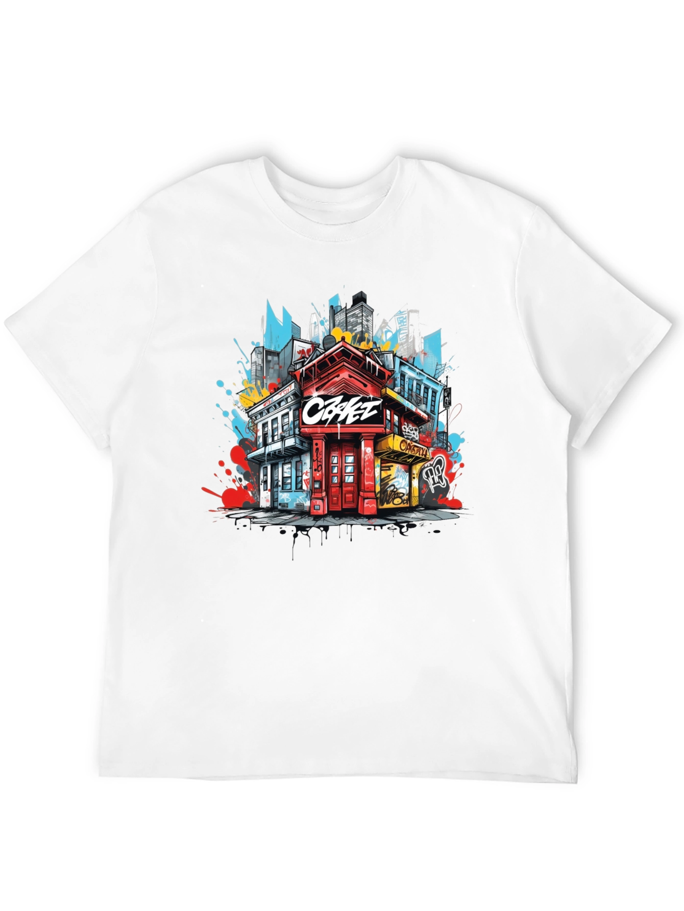 Urban Graphic Tee: Cityscape Design