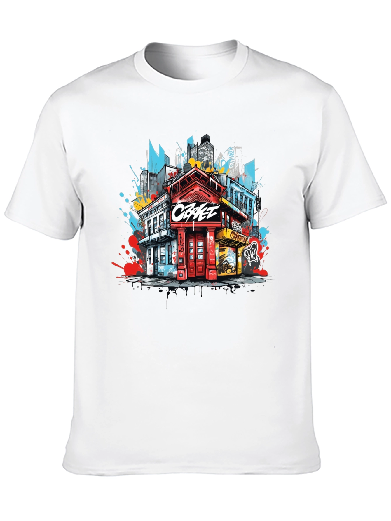 Urban Graphic Tee: Cityscape Design