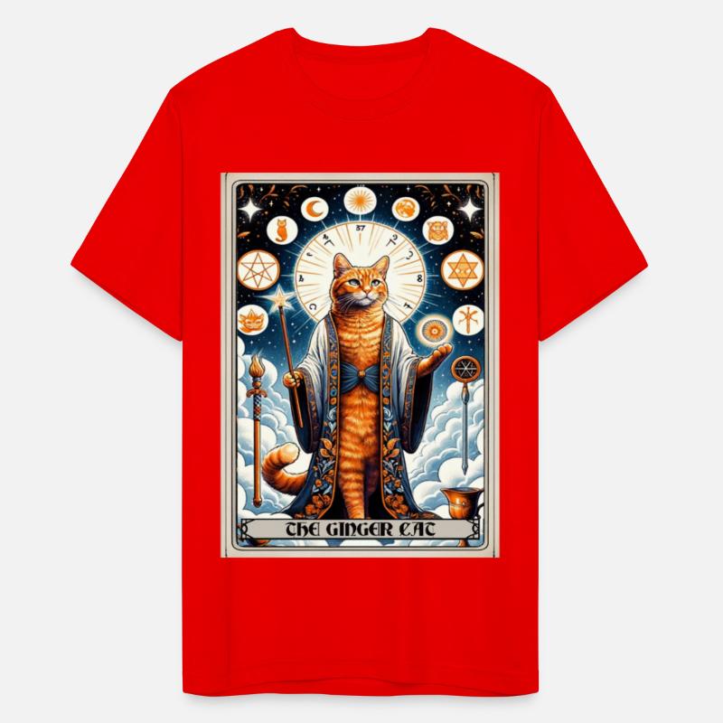 Orange The Ginger Cat Tarot Card Cat
