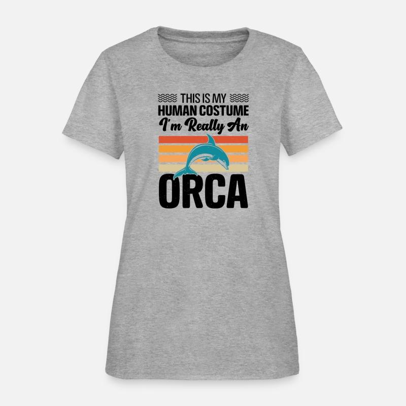 orca illustration, whale cartoon, black, white