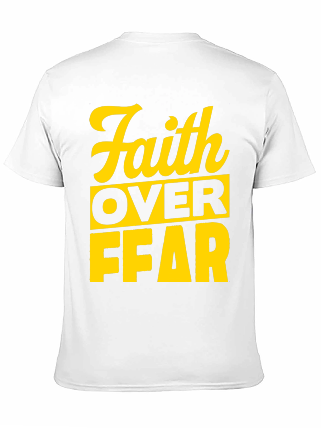 Faith Over Fear Graphic T-Shirt - Black