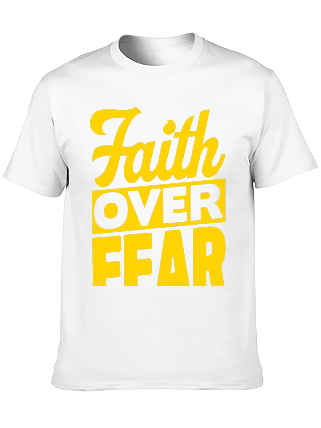Faith Over Fear Graphic T-Shirt - Black