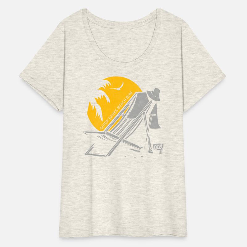 Outer Banks Beach Bum OBX Silver Vintage